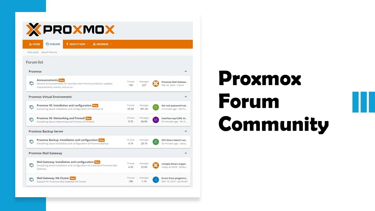 Proxmox Virtual Environment Forum Community Proxmox Virtual Environment Forum Community