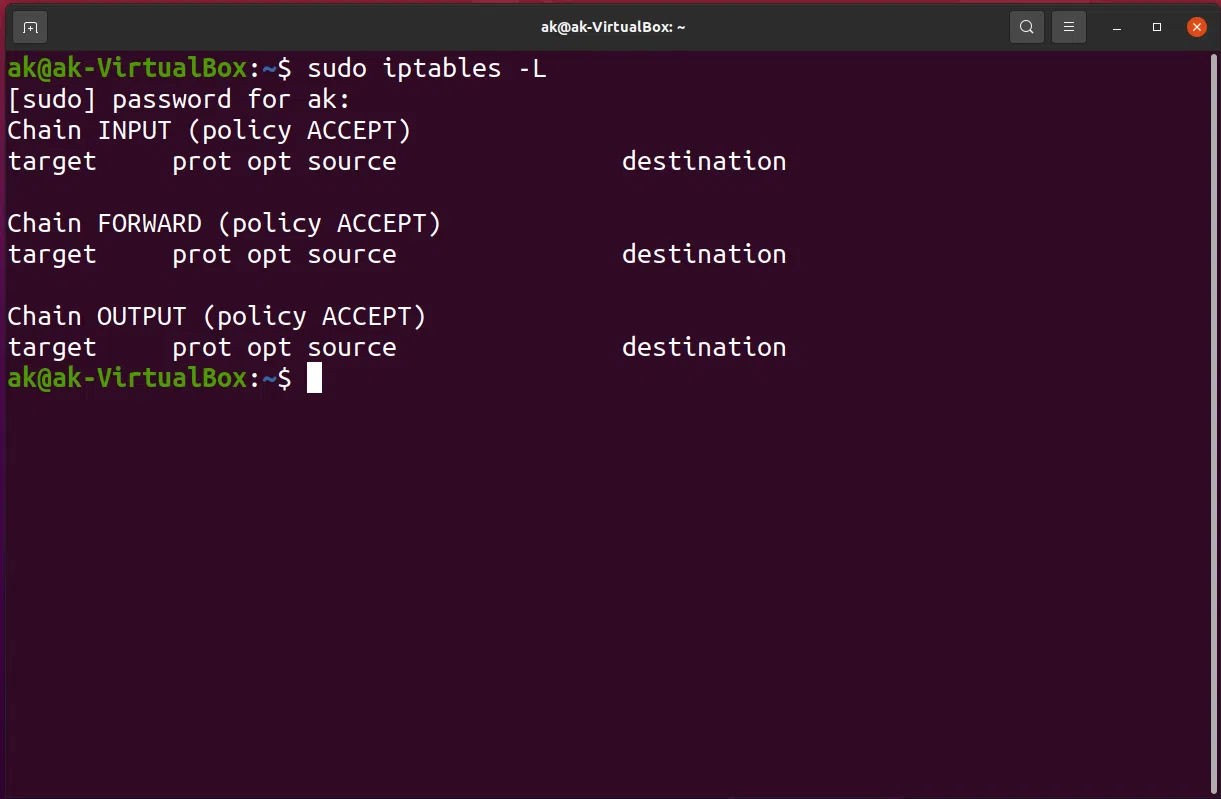 iptables default policy in ubuntu iptables default policy in ubuntu