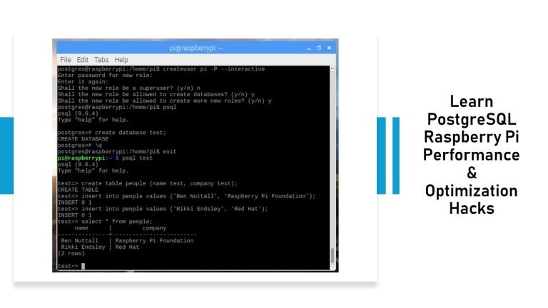 Learn PostgreSQL Raspberry Pi Performance & Optimize Hacks