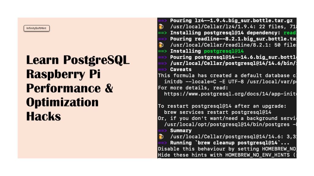 Learn PostgreSQL Raspberry Pi Performance & Optimization Hacks