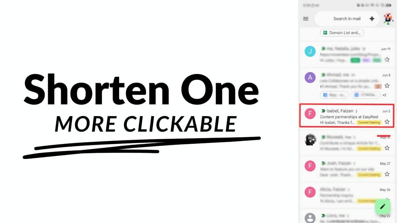 Shorten email subject lines for mobile email success.
