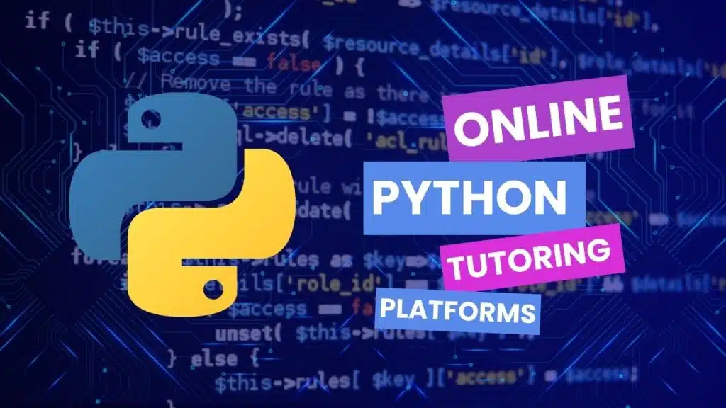 Online Python Tutoring platforms