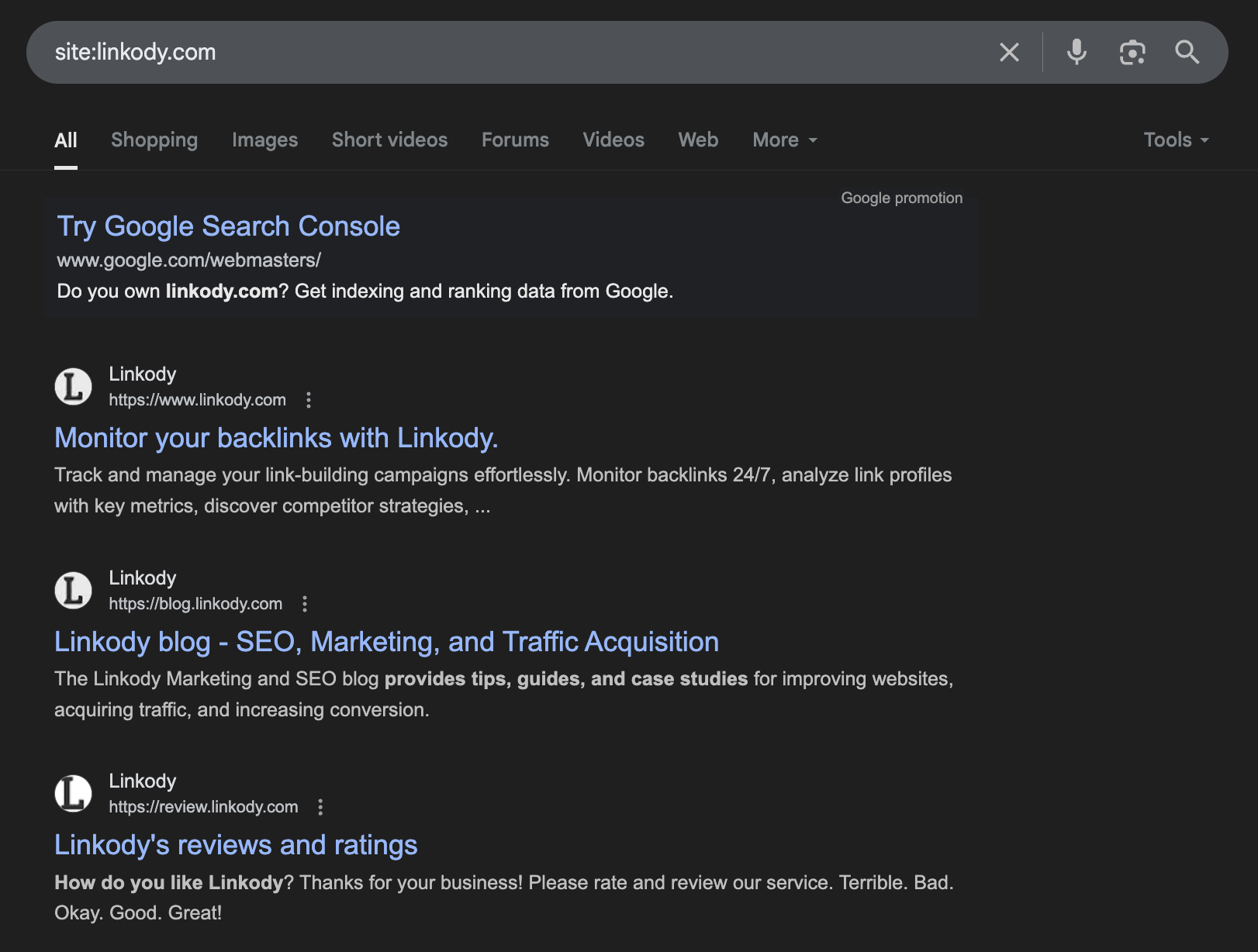 Use Google Search Operator Use Google Search Operator