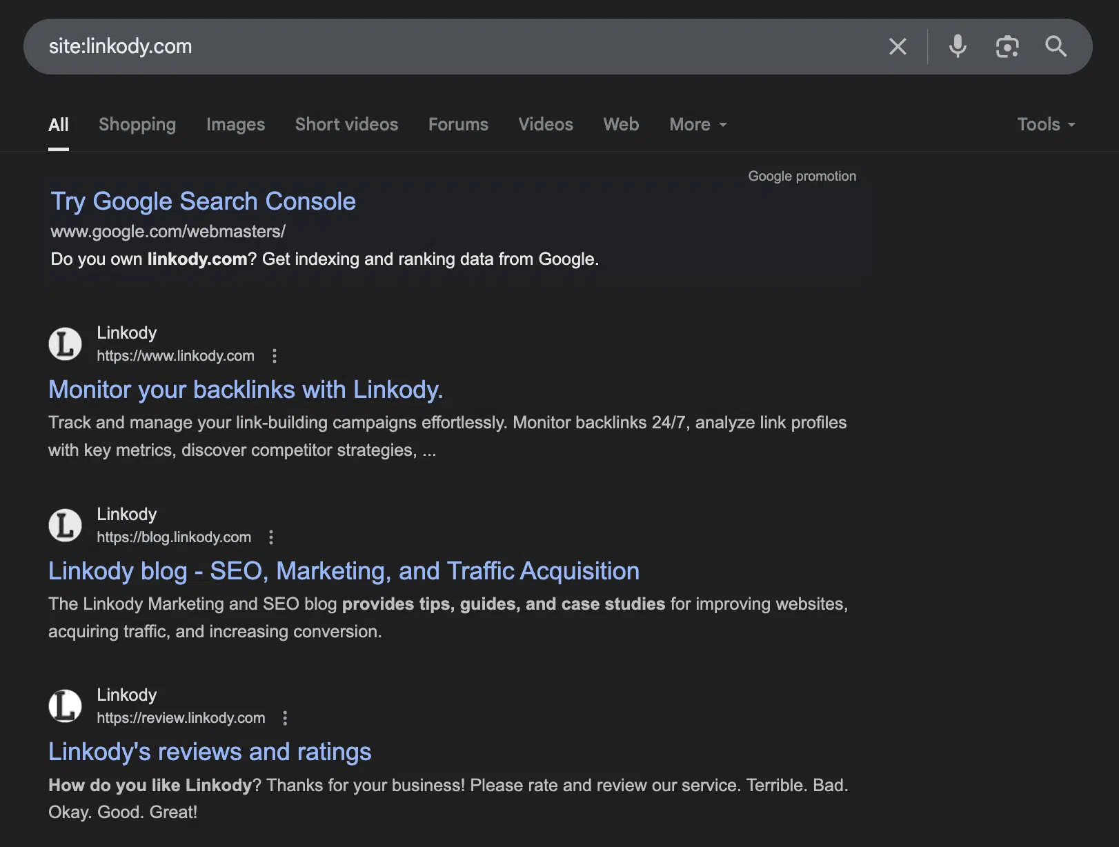 Use Google Search Operator Use Google Search Operator