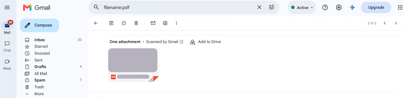 filename:pdf operator show emails that attached pdf file in their conversation.
