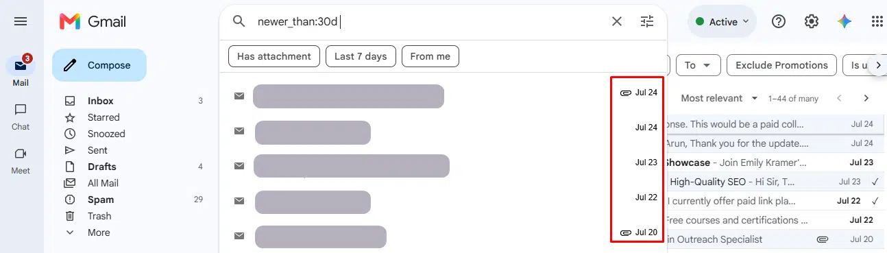 newer_than: — Gmail Search Operator Use of newer_than:30d operator shows emails from the last 30 days.